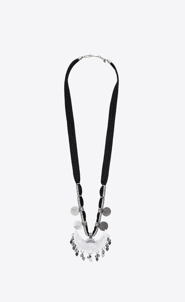 WESTERN collier demi lune en métal